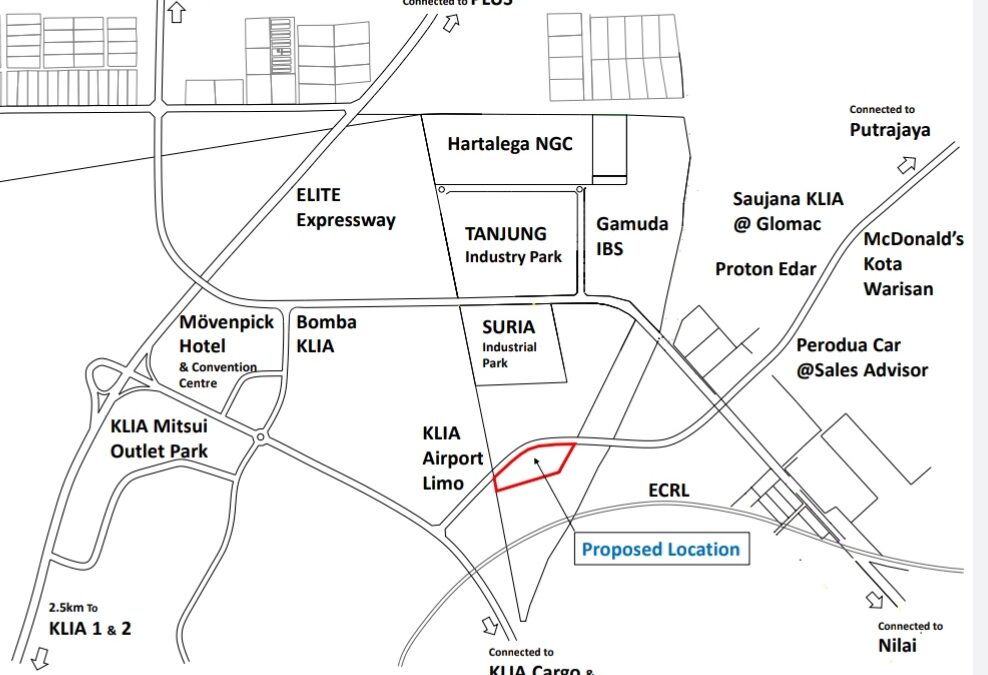 SepangIndustrialLandForSaleLocationMap Factory and Warehouse
