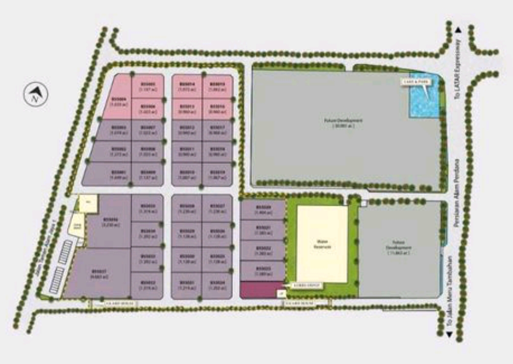 Factory Industrial Land Plots For Sale In Puncak Alam –  from 3 Acres