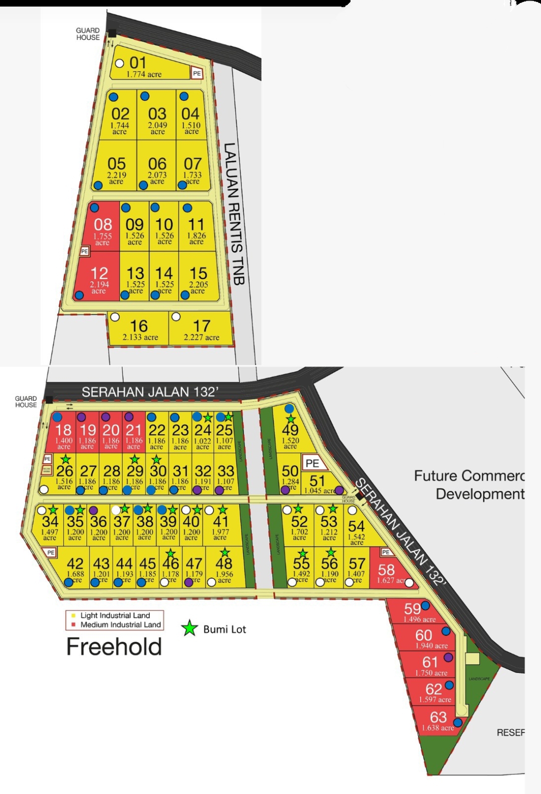 Factory Industrial Land Plots For Sale in Port Dickson – up to 2.2 acres
